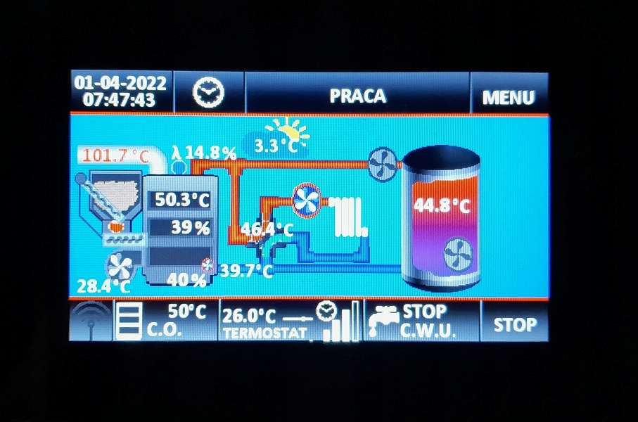 GRZAŁKA 300W DO PALNIKA SV200 TECHNIX Typ pieca dwufunkcyjny z zasobnikiem cwu