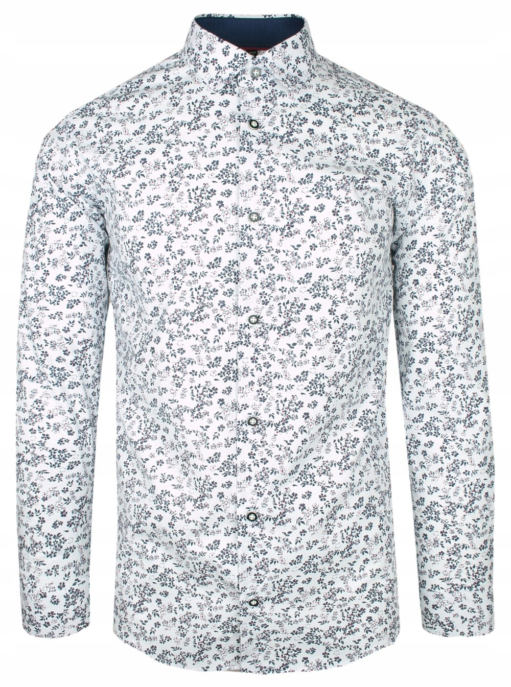 Bílo-granátová Elegantní košile 44/182-188