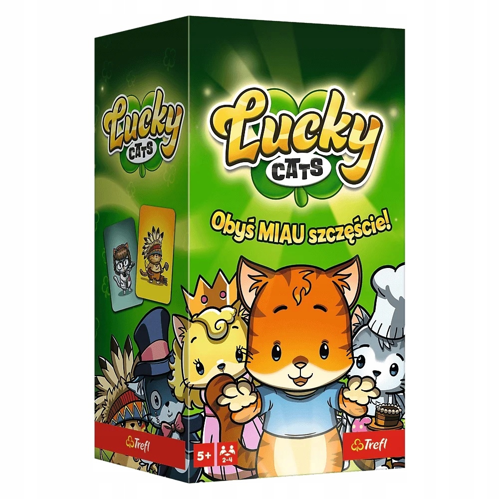 TREFL GRA LUCKY CATS KARCIANA RODZINNA DLA DZIECI KOTY Typ Podstawa