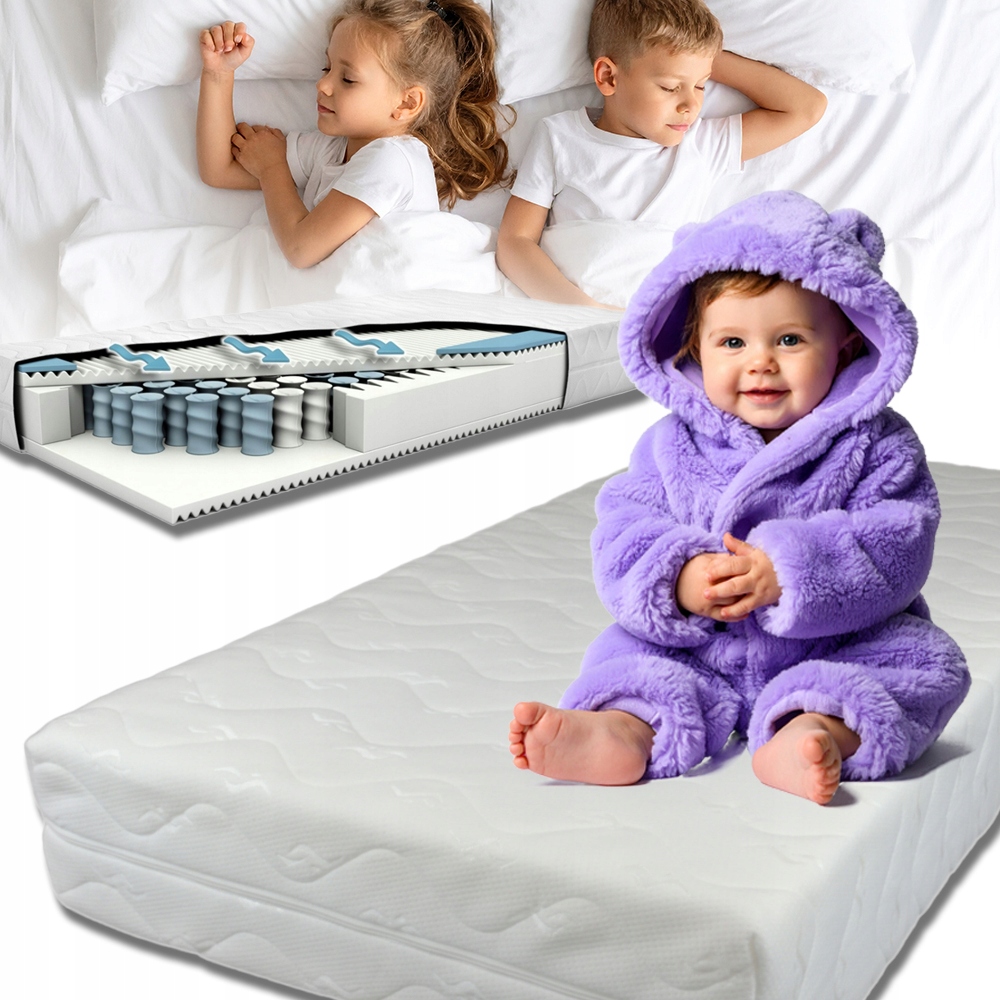 Materac dziecięcy 70x140 16cm kieszeniowy Prestige Junior