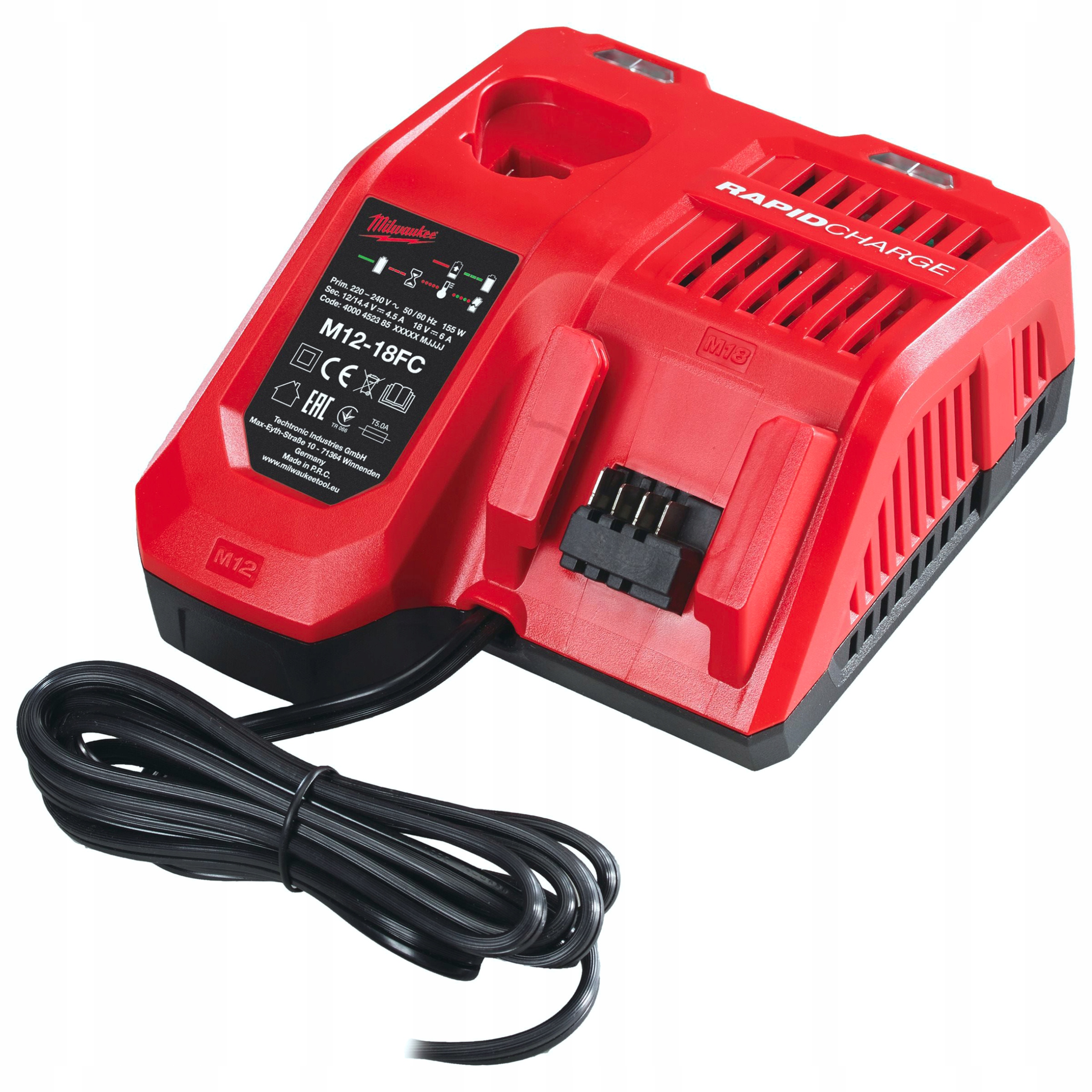 

Szybka Ładowarka Milwaukee M12-M18FC 4932451079