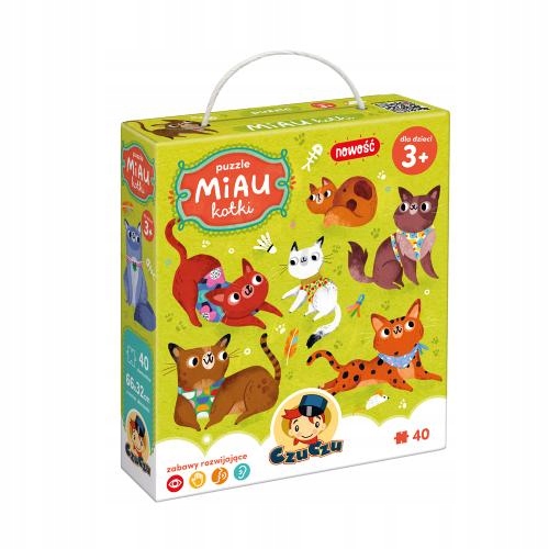 

CzuCzu Puzzle Miau Kotki 3+ 40 elementów