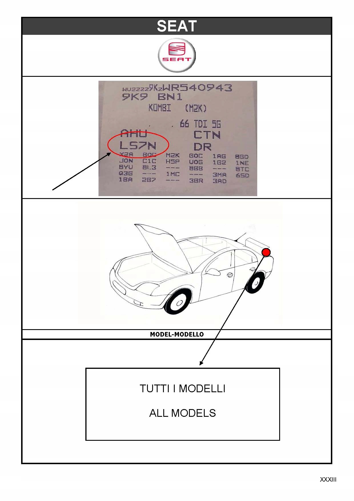 SEAT LAKIER SAMOCHODOWY ZAPRAWKA KAŻDY MODEL 50ML EAN (GTIN) 5906186454086