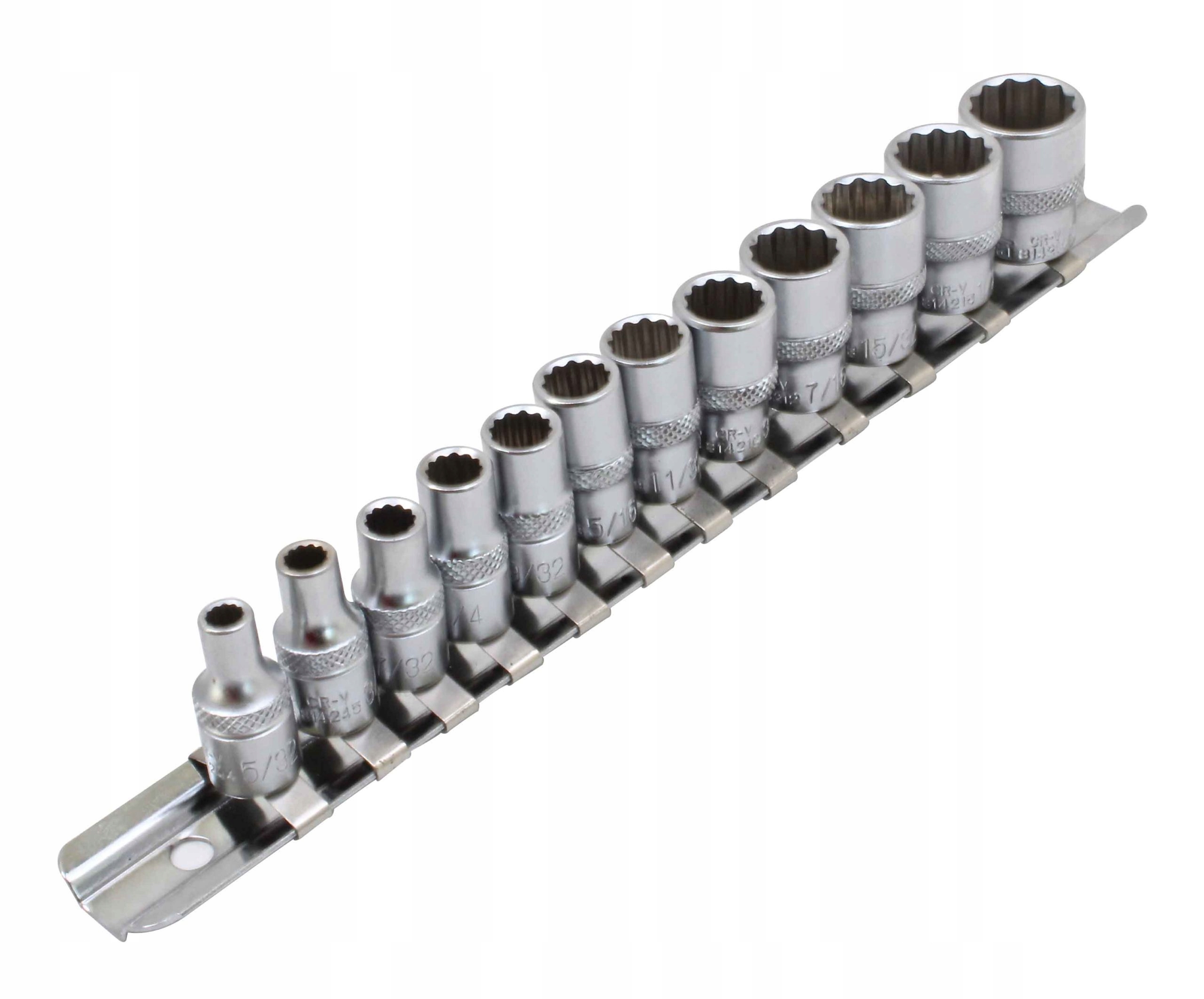 Klucze nasadowe nasadki calowe 1/4" 12 kątne zestaw Satra S-P1214R