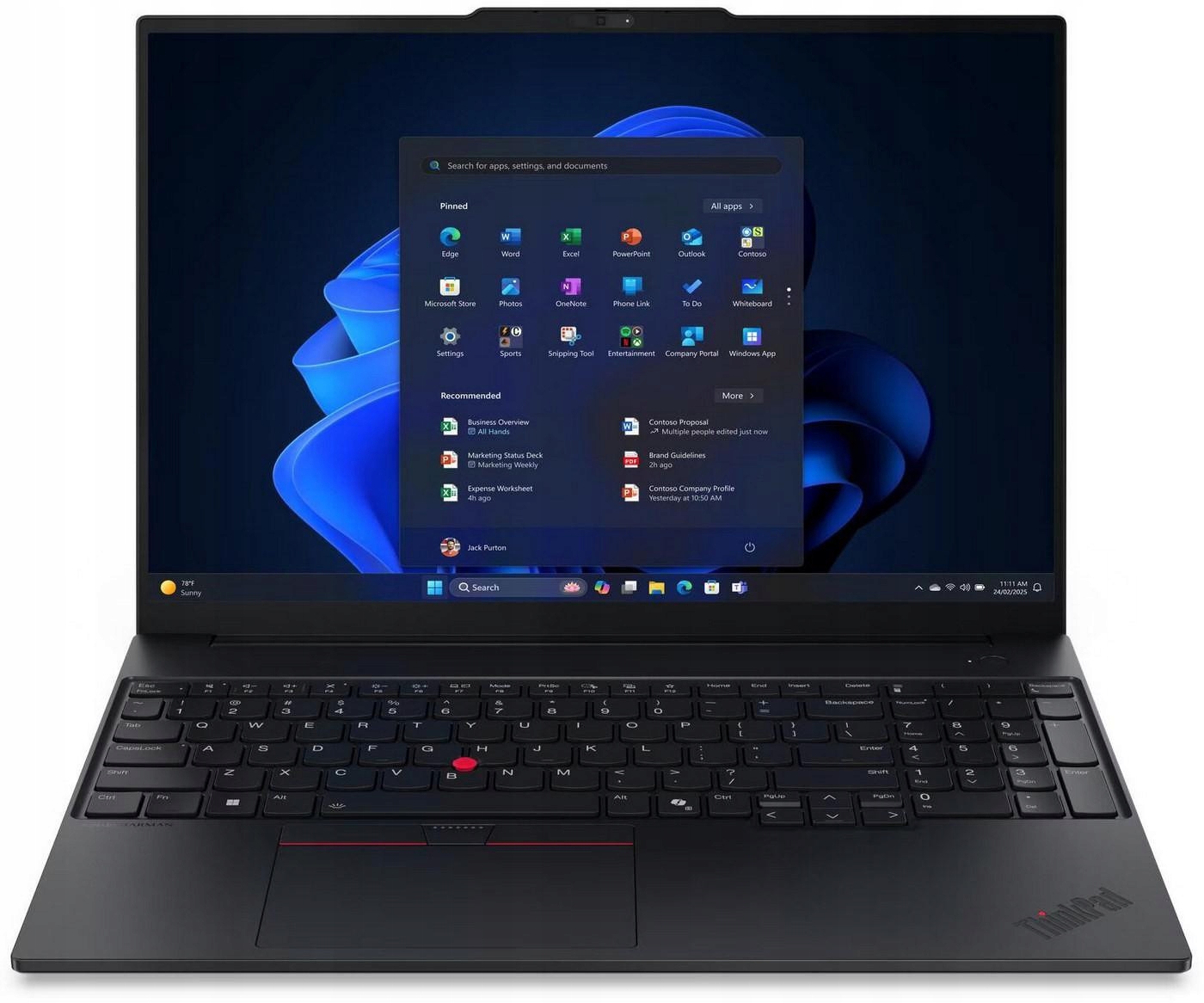 Notebook Lenovo ThinkPad E16 G3 16 Wuxga Ultra 7-255H 16GB 512GB Ssd W11P 3YR