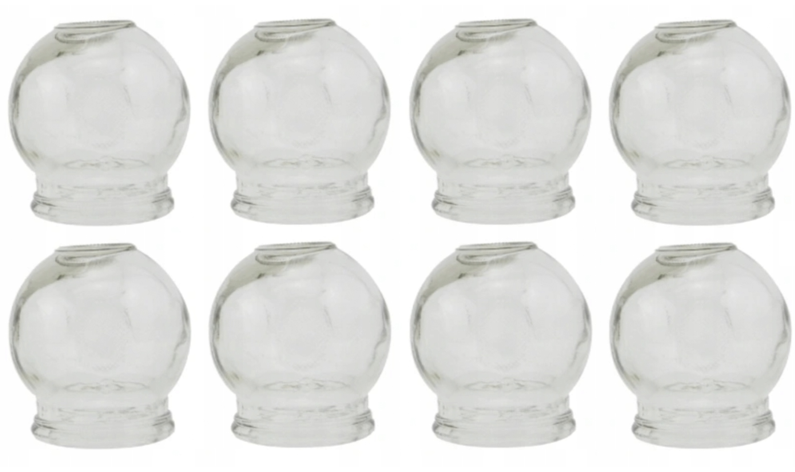 Bańki szklane Ø 55 mm lekarskie ogniowe 8 szt.