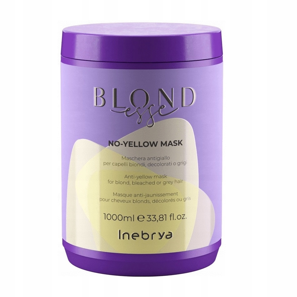 Inebrya Blondesse No-Yellow Mask 1000 ml maska na blond vlasy