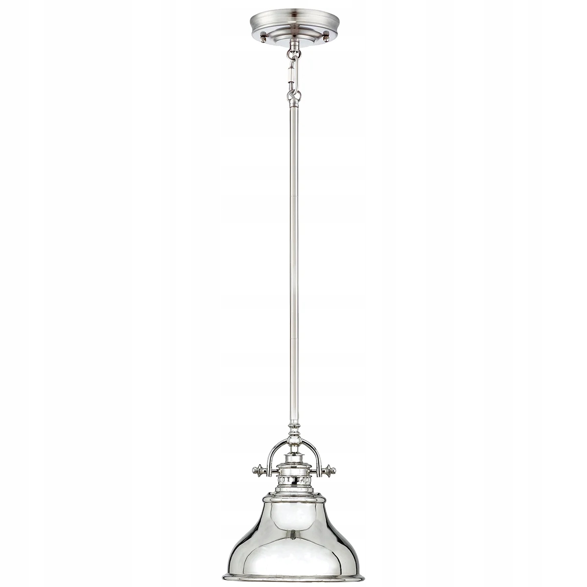 Quoizel Závesná lampa Emery Industriálna strieborná Fi 20 cm Loft Style