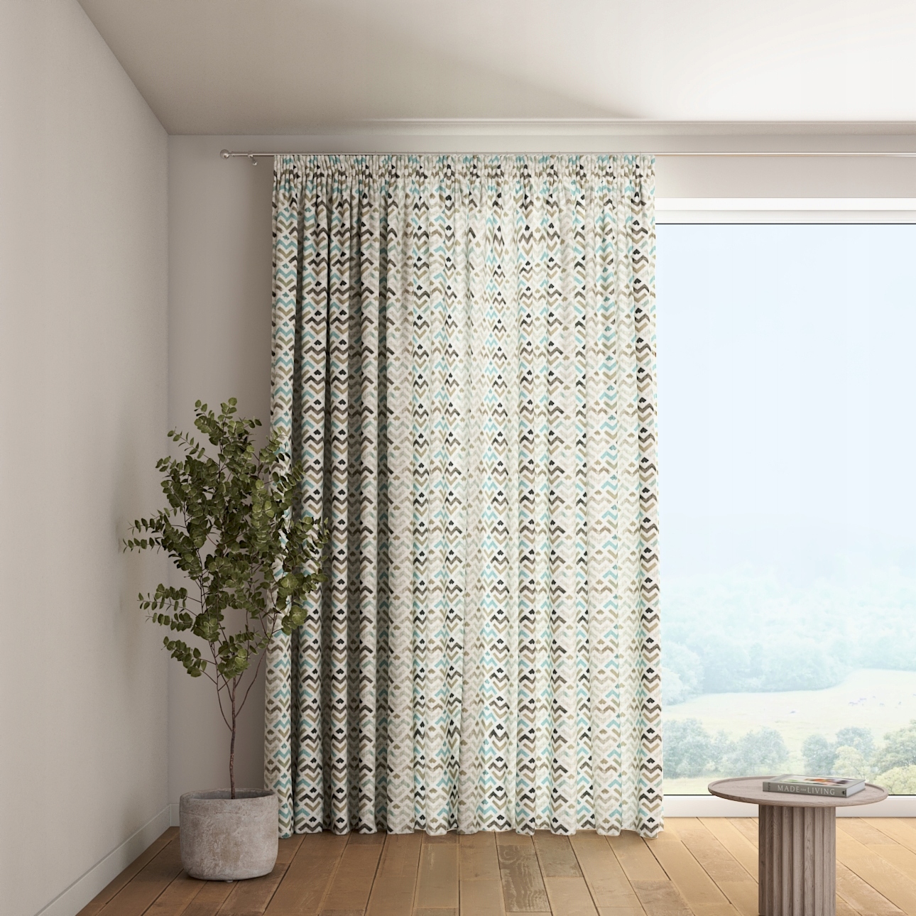 Dekoria Záclona na zvlnenej páske 1 ks 130x260 cm béžová