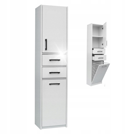 SZAFKA ŁAZIENKOWA STOJĄCA Z KOSZ. szer.30cm P 277K Głębokość mebla 30 cm