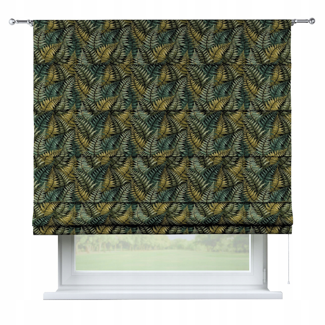 Hotová rímska roleta Torino 120 x 170 cm zelená