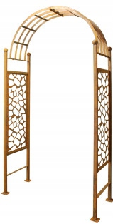 Pergola zahradní oblouk růžový pro popínavé rostliny zahradní dekorace 210 cm rez