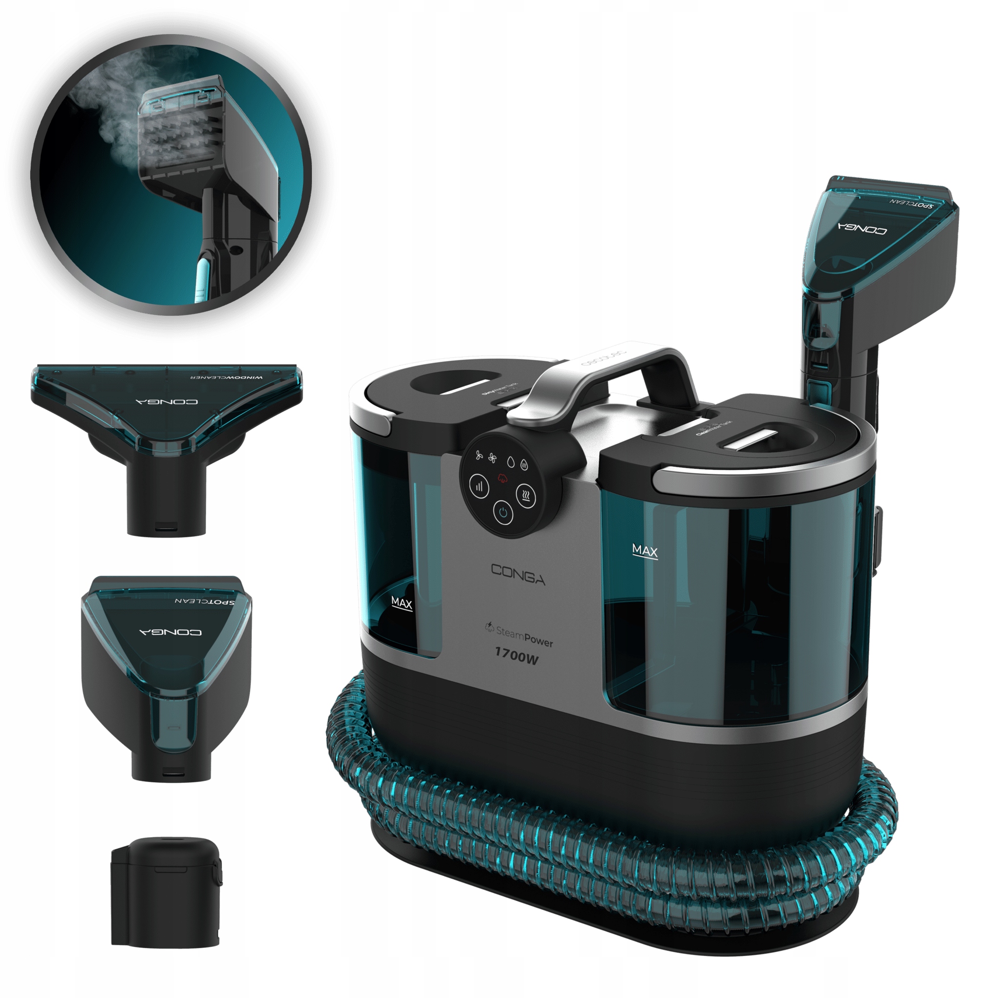 Vysávač na mokré pranie Cecotec Conga 7000 Carpet&Spot Clean Steam XXL