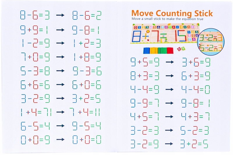 Patyczki drewniane do nauki liczenia działania Marka Norimpex