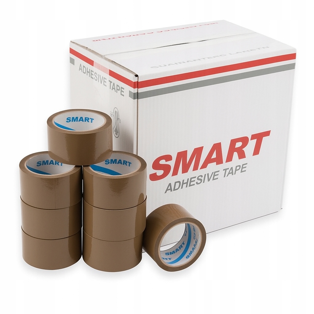 Taśma pakowa klejąca Zestaw 36 szt samoprzylepna Smart 48x100y Brązowa biur