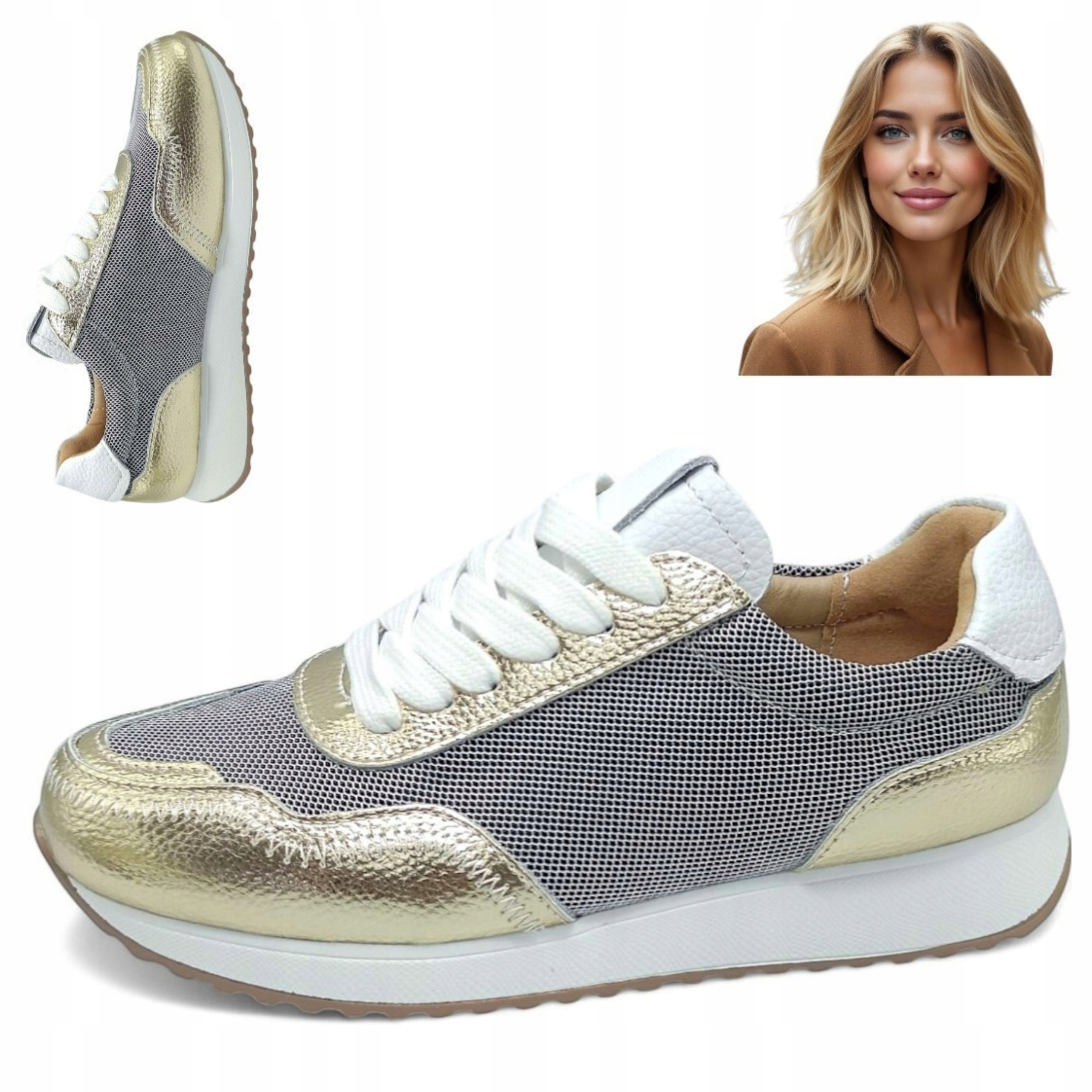 36 Prodyšné dámské polobotky Barski z kůže Elegantní jarní letní boty