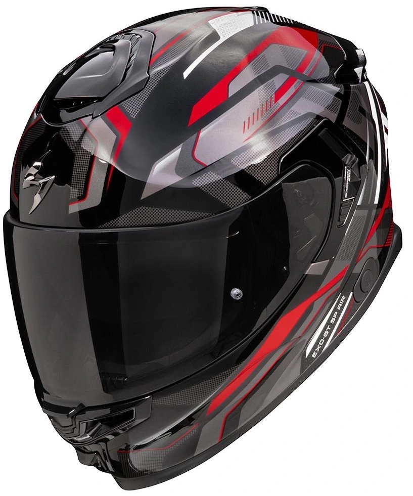 Scorpion Exo-gt Sp Air Augusta Black Red Grey Integrálna Motocyklová Prilba