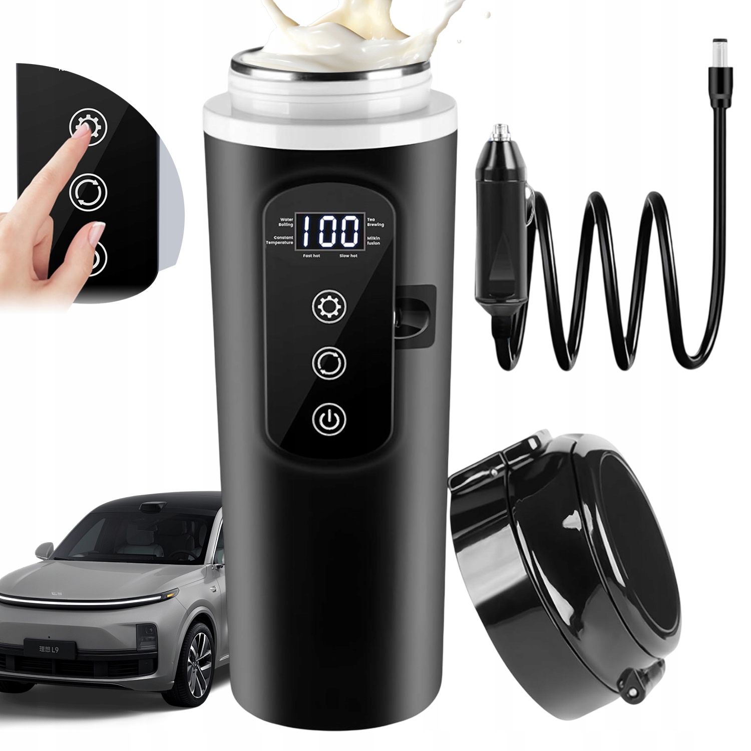 Termohrnek Termoska 0,4L Auto Rychlovarná Konvice S Vzduchotěsným Víkem