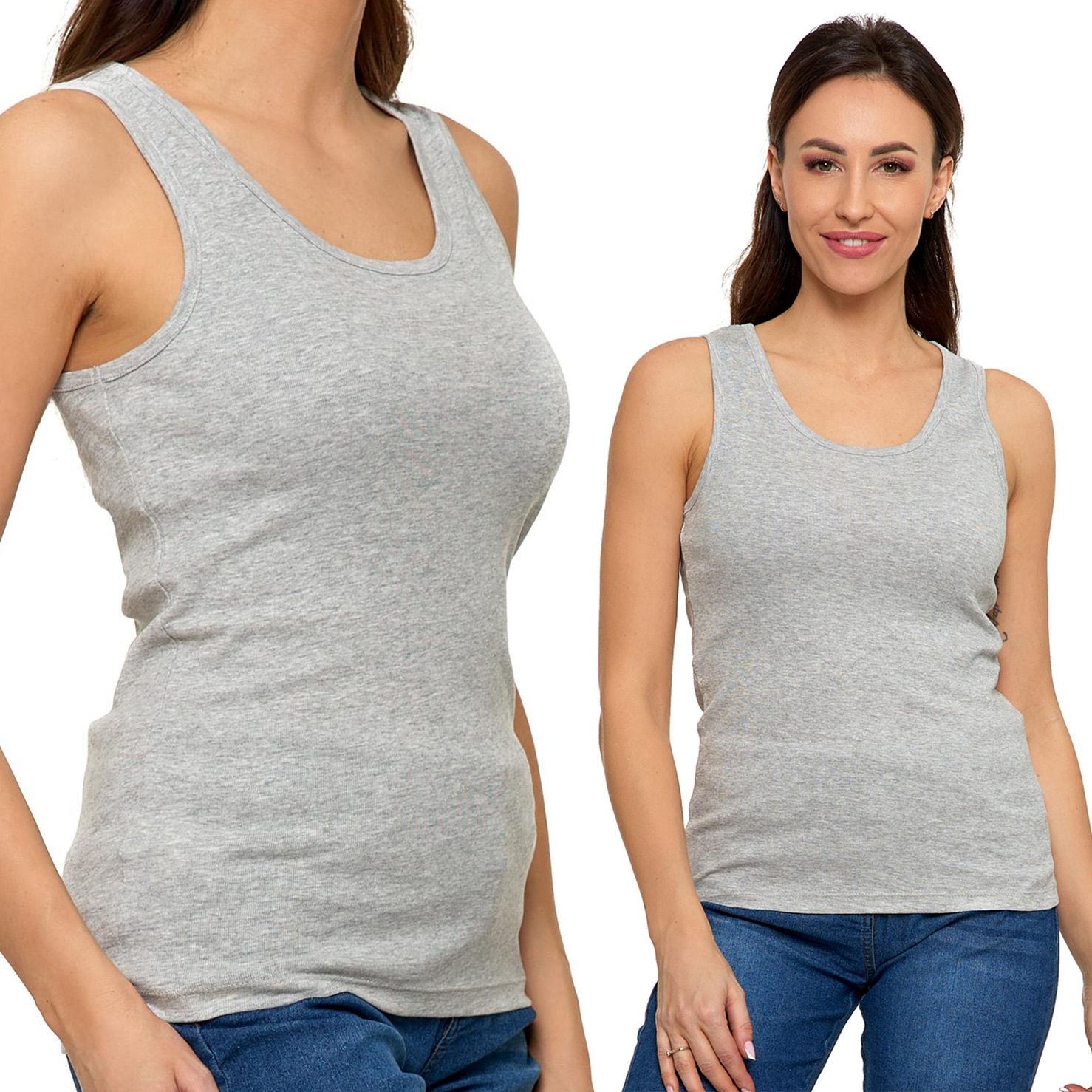 Dámské tričko na Ramínka, boxerky hladké, přiléhavé Moraj 4XL