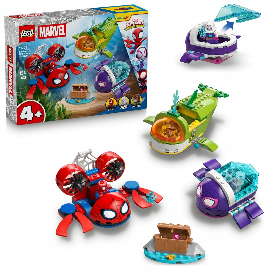 Lego 11207 Marvel Heroes Spidey: podvodní vozidla