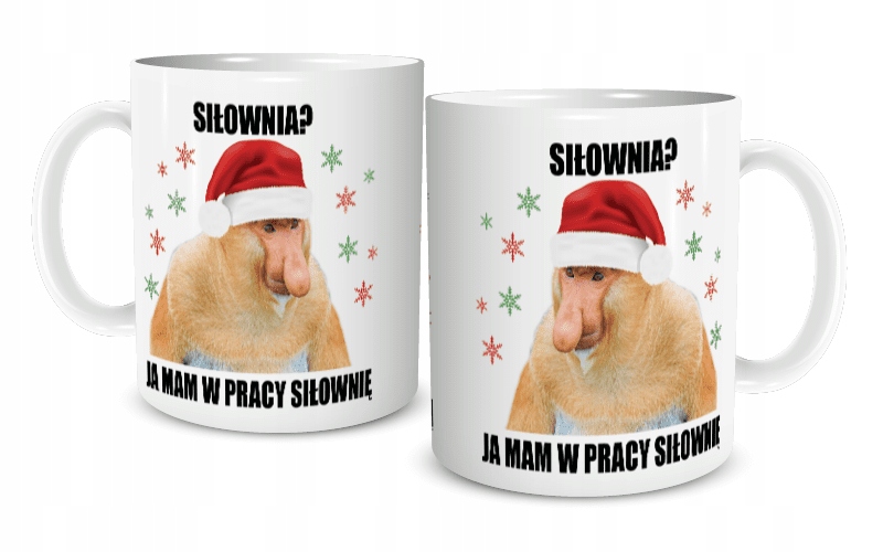 

Kubek Świąteczny Nosacz Siłownia Mam W Pracy