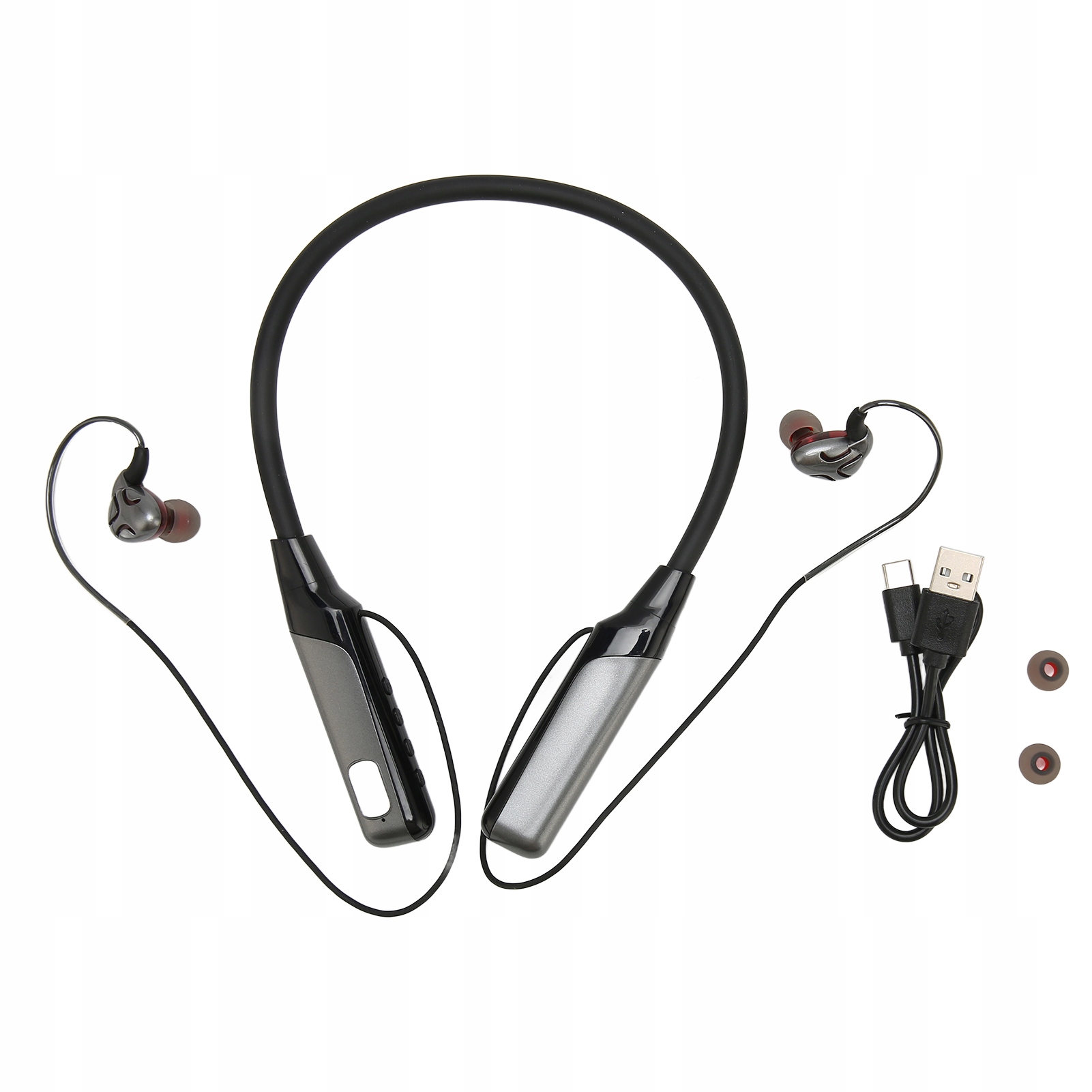 neckband bluetooth headphone noise reduction support plug in wireless neckb