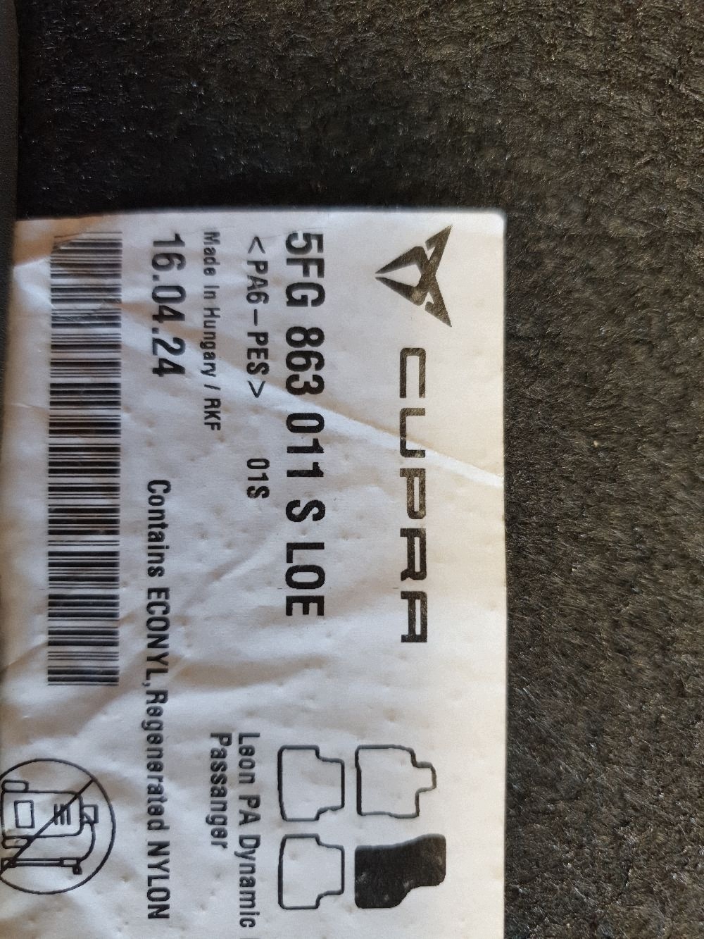 Cupra Leon IV KOMBI mats samochodowe 5FG863011S