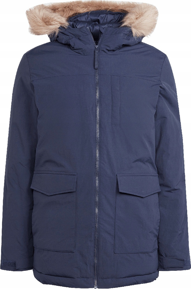 Pánská Bunda Adidas Parka Hooded Fur Granátová IK0552 vel. S
