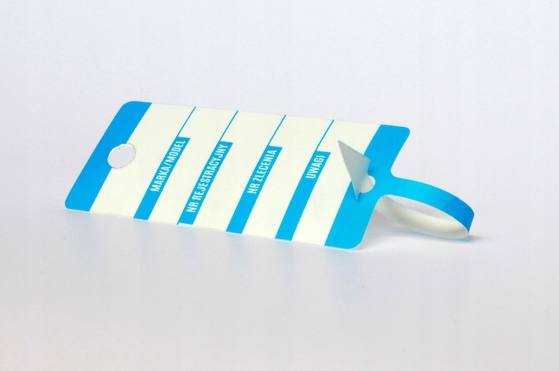 Zawieszki serwisowe do kluczyków NIEBIESKIE 100szt