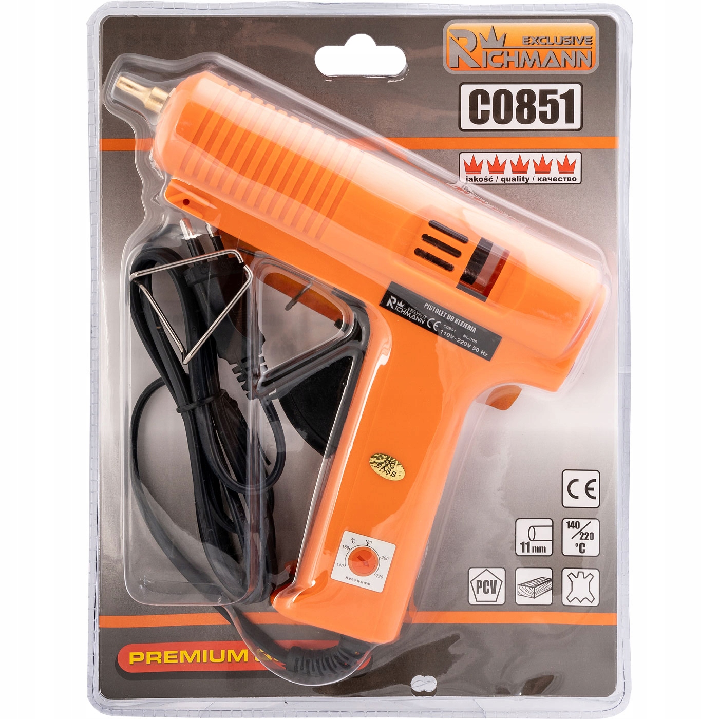 

Richmann C0851 Pistolet Do Kleju Na Gorąco 220 C