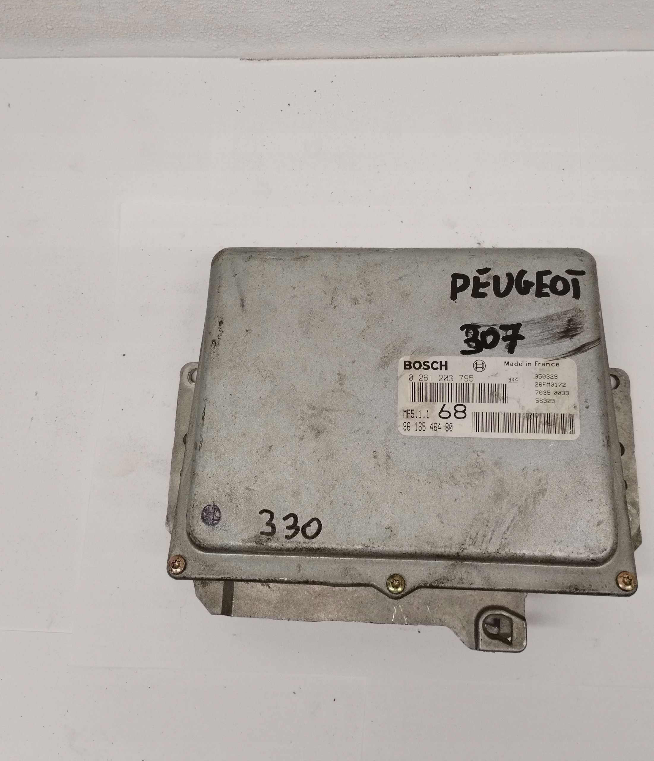 computer control unit of the engine Peugeot 307 9616546480