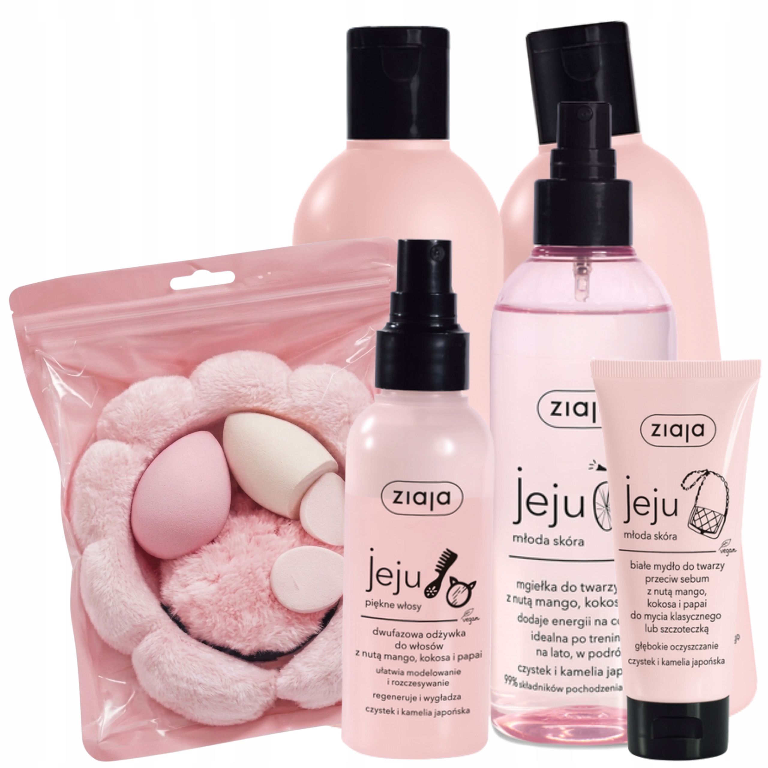 Ziaja Jeju Różowy Zestaw Kosmetyków dla nastolatki Love Pink
