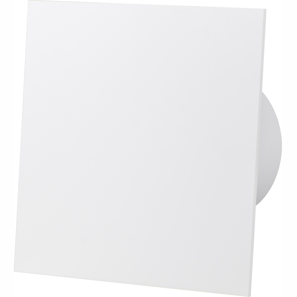 Ventilátor Panel Abs Bílý Lesk Zpožděný Časový Spínač Časovač Fi 125