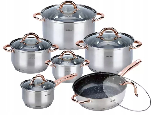 Súprava Hrncov Kinghoff Premium Silver 12 Dielov