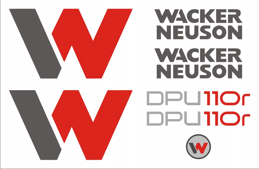 NAKLEJKI zagęszczarka WACKER NEUSON DPU 110r