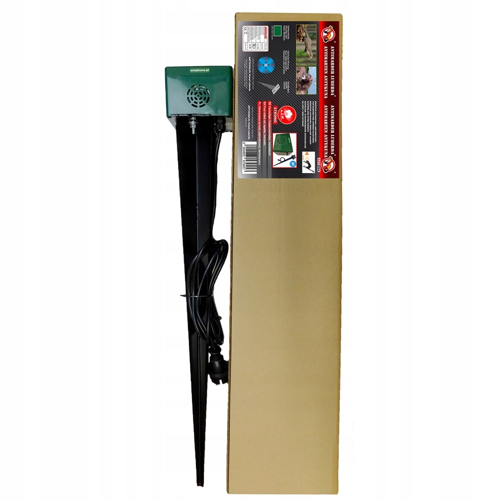 Hermetický odpudzovač Strong pre Mačky funguje na 4 stranách Zapichnutý do zeme