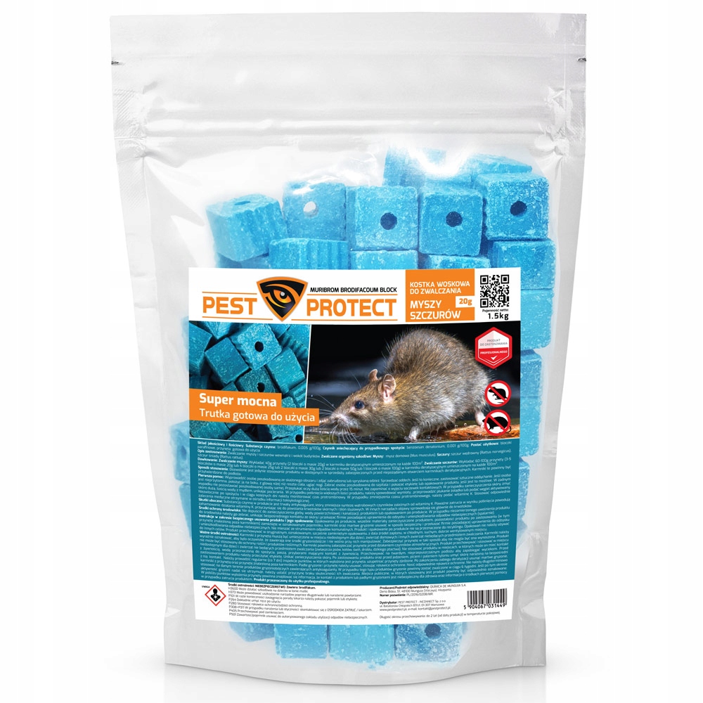 

Silna Trutka na Myszy Szczury Brodifakum 1,5KG