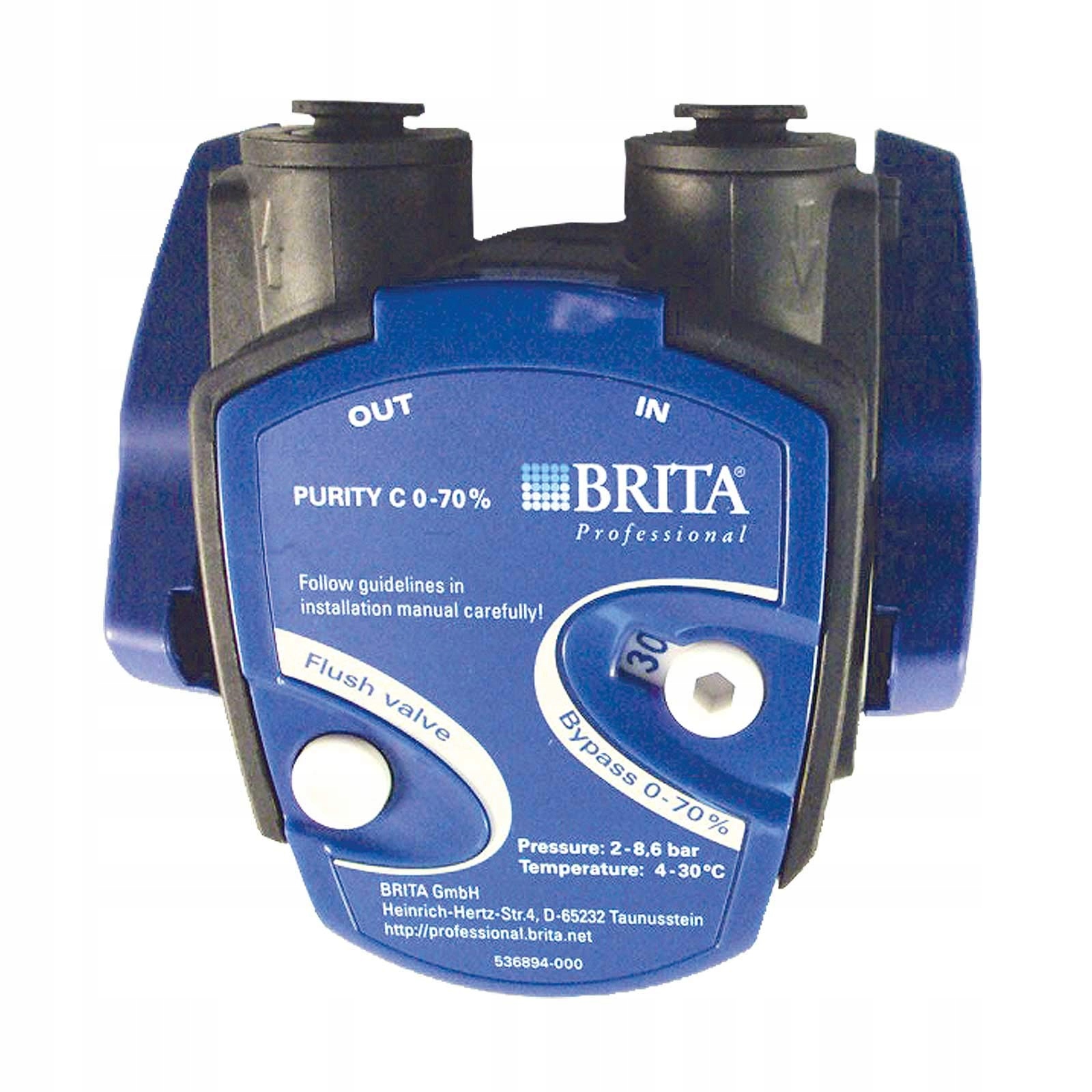 Głowica montażowa Purity C 0-70%, głowica z uchwytem Jg 8mm Brita