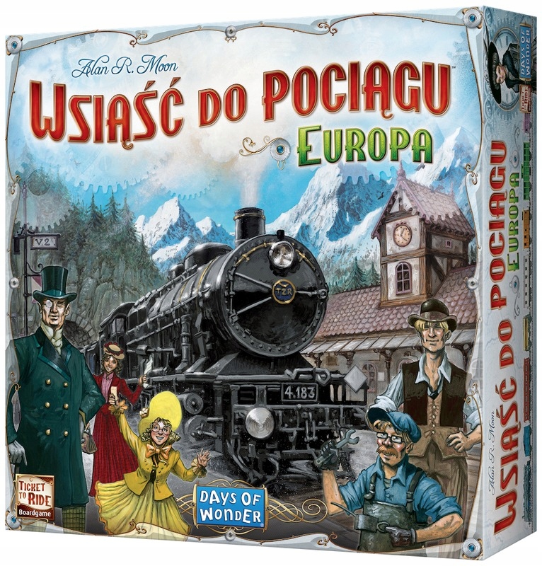 Gra Familijna Dla Dzieci 6 Lat Planszówka Gra Wsiąść Do Pociągu Europa