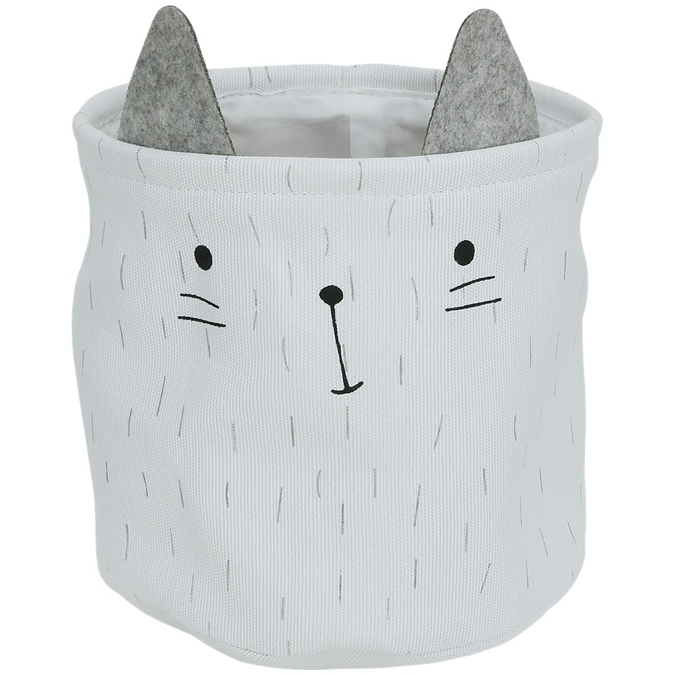 KOSZYK KOSZ DLA DZIECI MOTYW ZWIERZĄTKA Ø30 BIAŁY