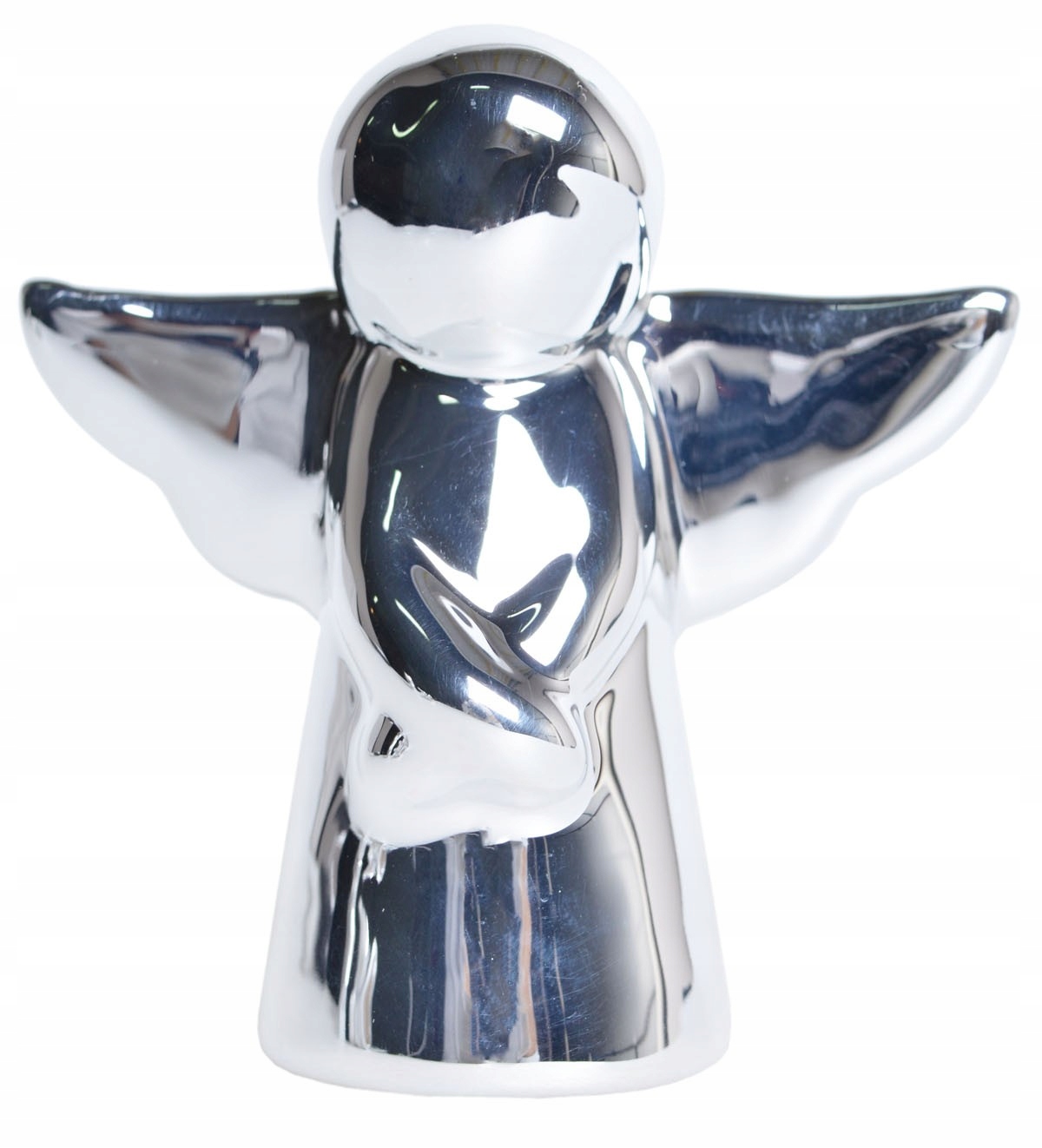 

Anioł Aniołek srebrny ceramiczny figurka 16 cm