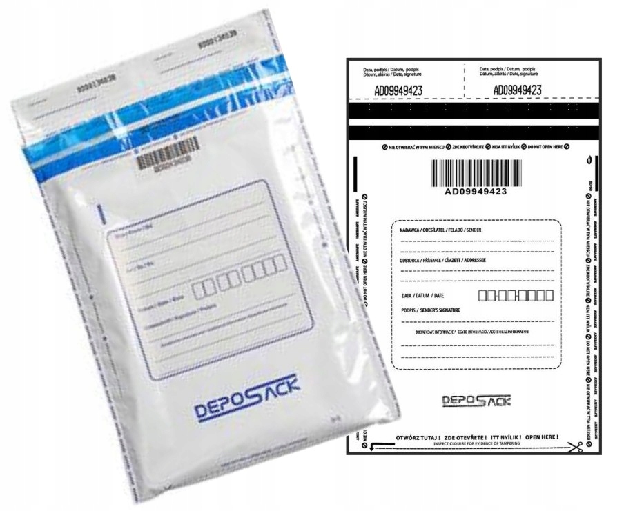 Koperty BEZPIECZNE transparent K70 foliowe 50szt