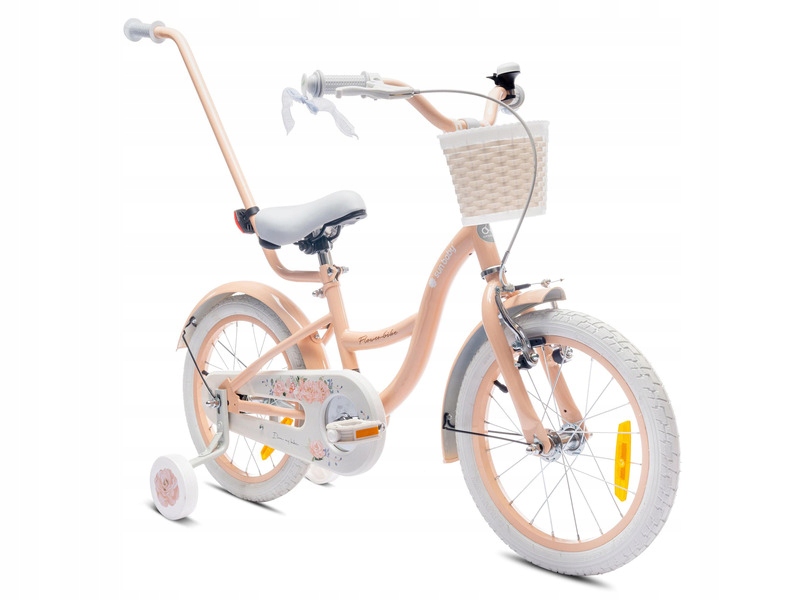 Rower dziecięcy Sun Baby Flower Bike 16 cali dla dziewczynki Morelowy