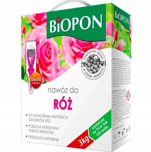 

Biopon Nawóz do róż granulowany, 3 kg