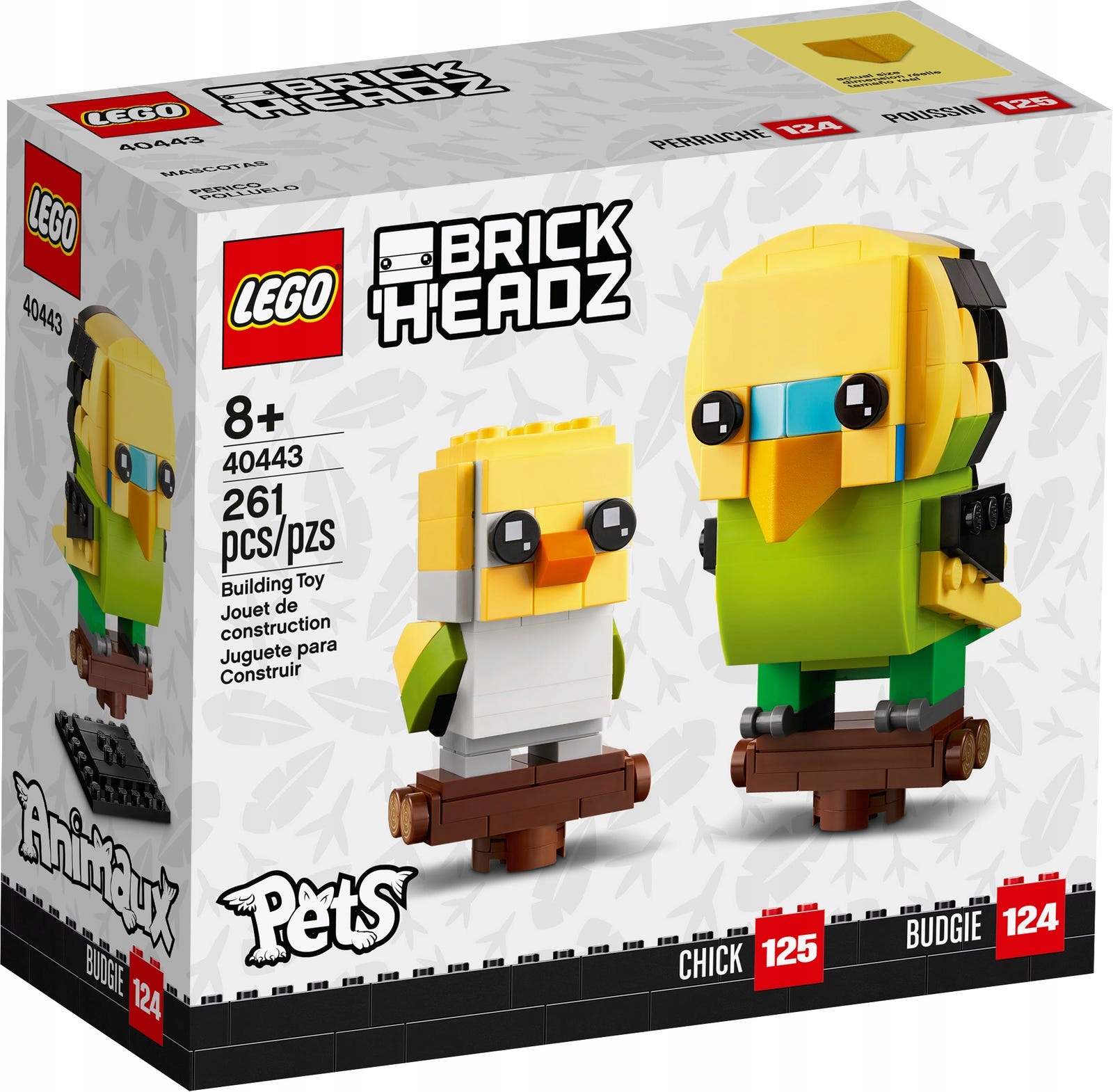 LEGO BrickHeadz 40443 Papużka na prezent Marka LEGO