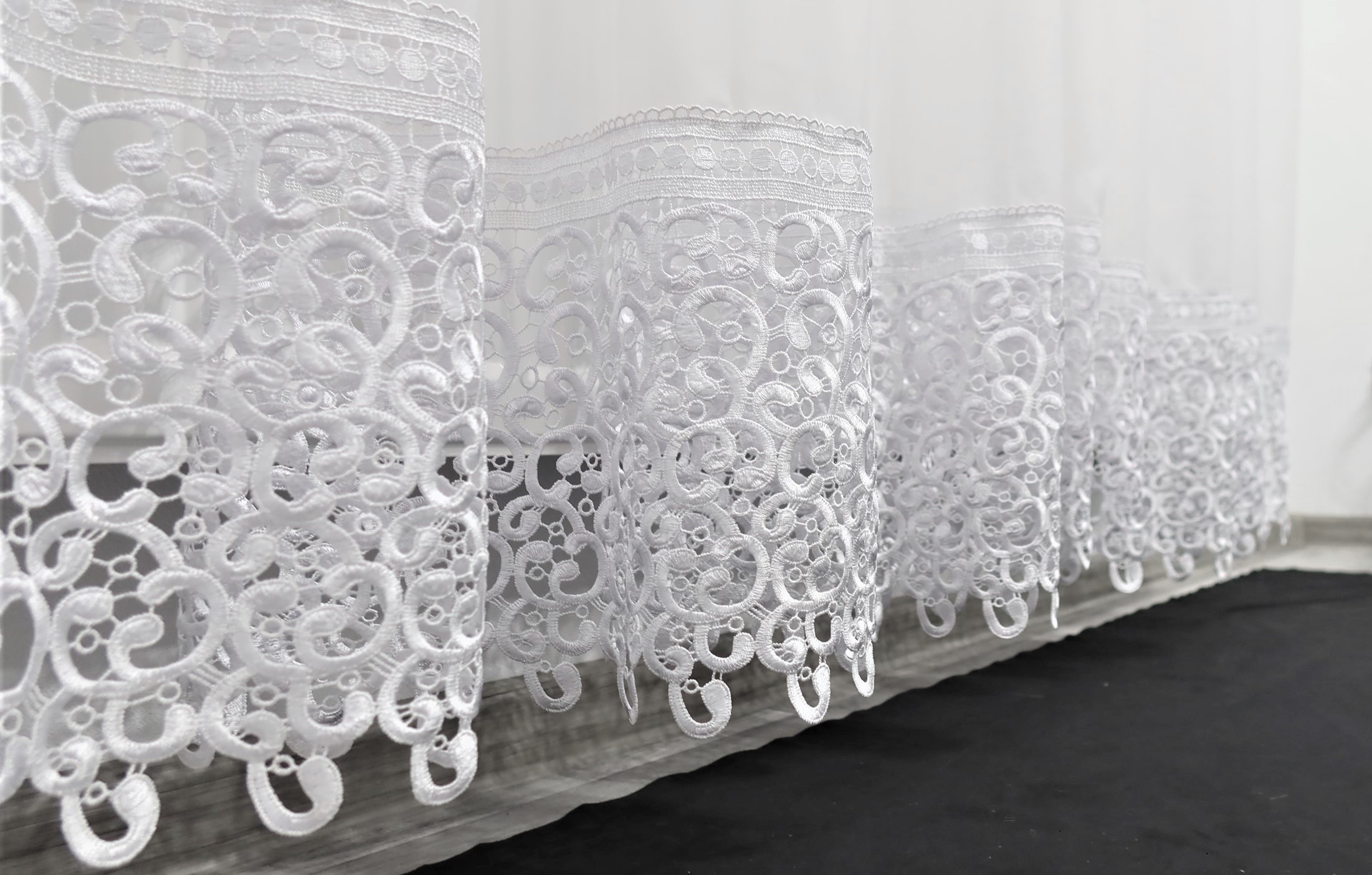 FIRANA DŁUGA FIRANY GOTOWE 500 x 250 CM GŁADKA FIRANKI Materiał woal