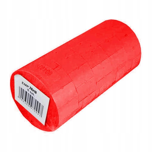 

Metki etykiety dwurzędowe 26x16 proste czerw.