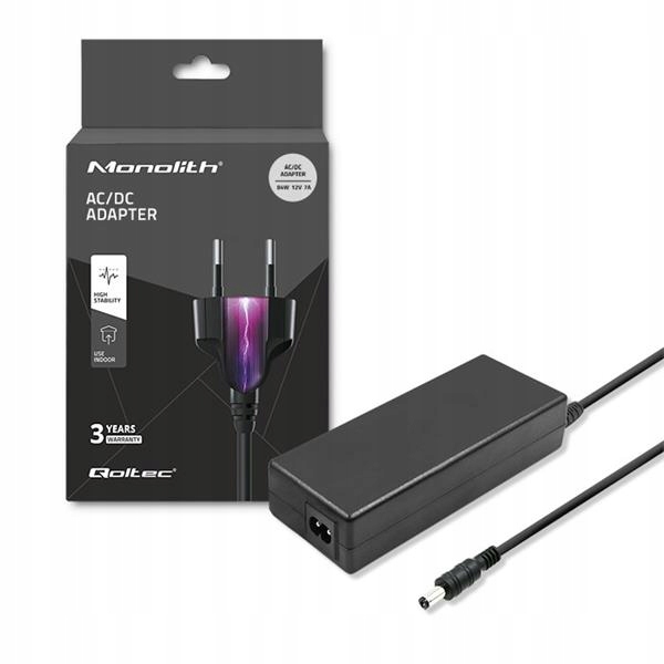 Qoltec Desktopový napájecí zdroj 84W 12V 7A 5.5*2.1 napájecí kabel