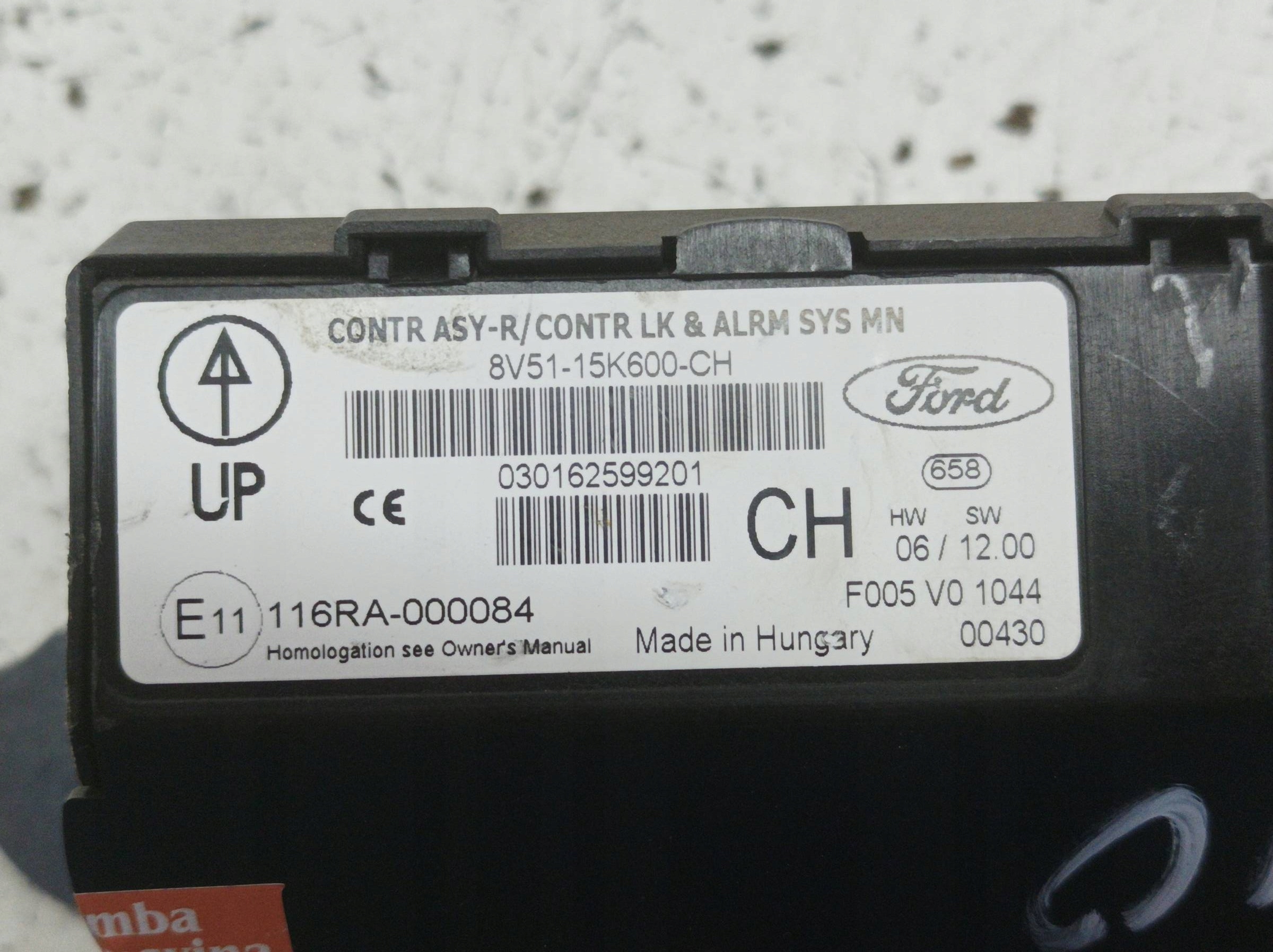 Unité commande confort 8V51-15K600-CH Ford Fiesta Mk7 (2008-2016)