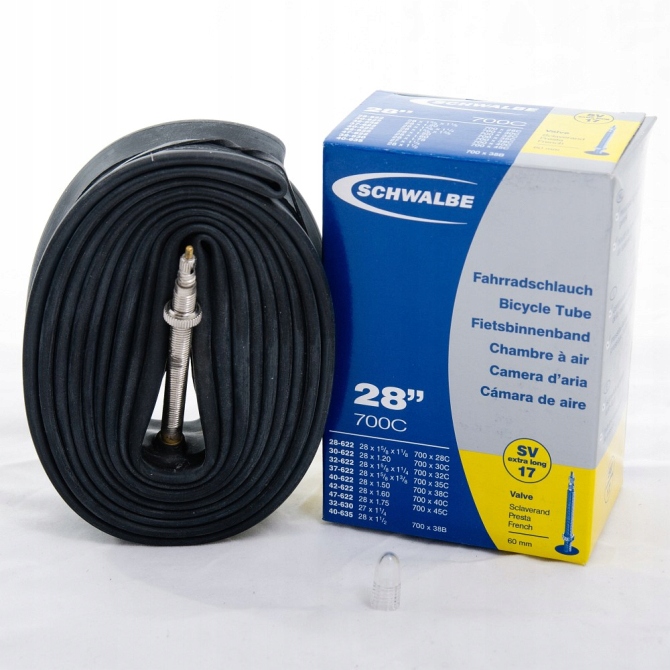 

Dętka Schwalbe SV17 Long 28x1.75 Presta 60mm